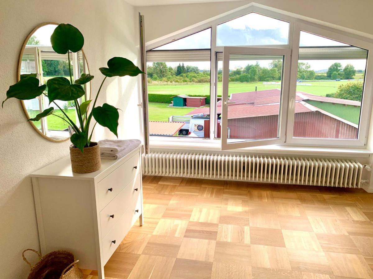 Schöne, große Ferienwohnung direkt am Donauradweg Herbertingen Exterior foto